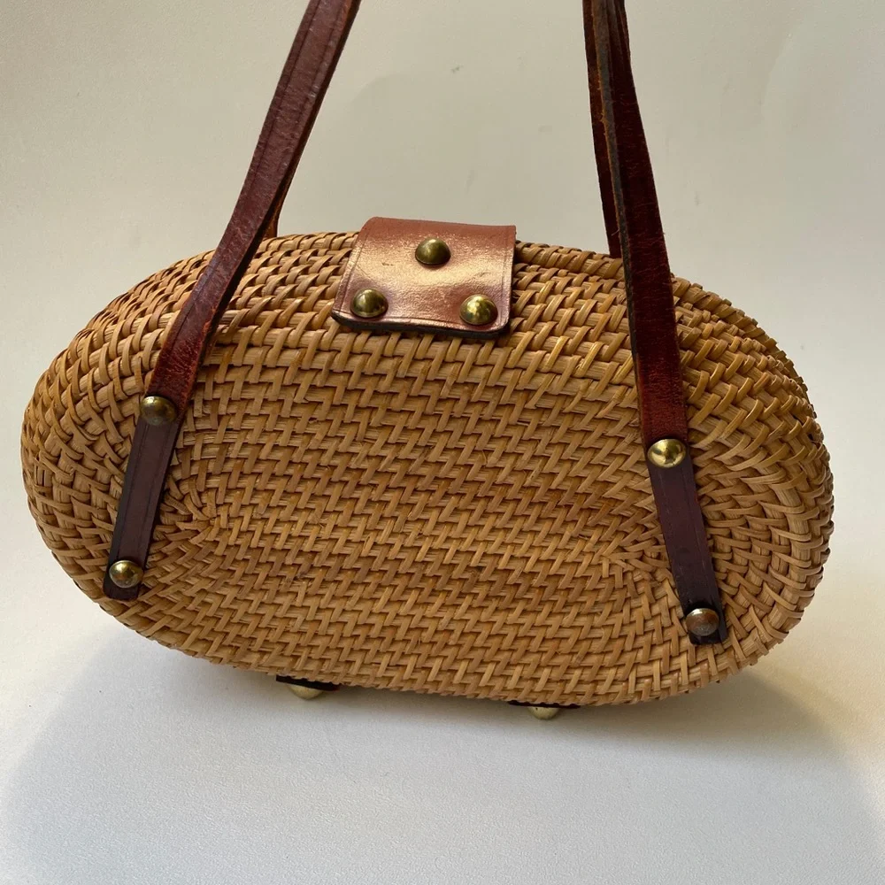 ๐HP๐ Vintage Boho Wicker Bag Clutch - Picture 4 of 9